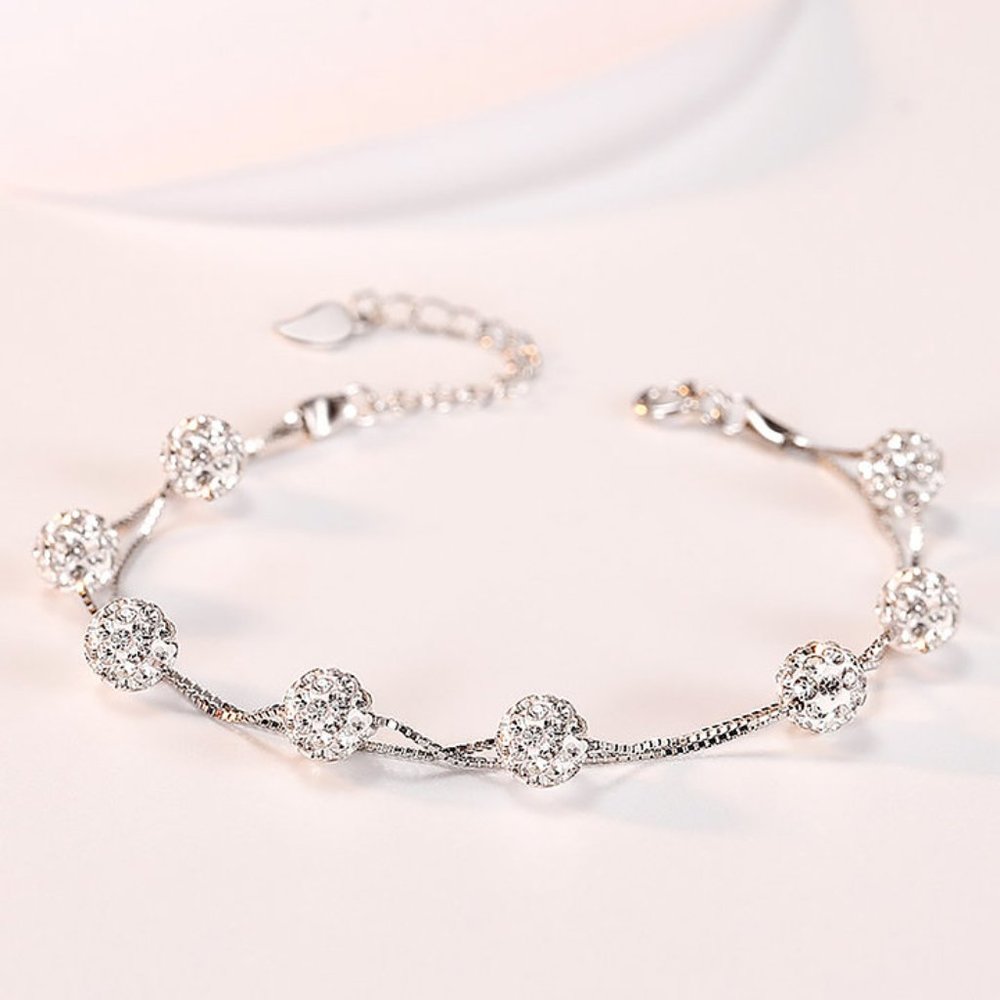 Brand New 925 Silver Bracelet Valentine Gift B006